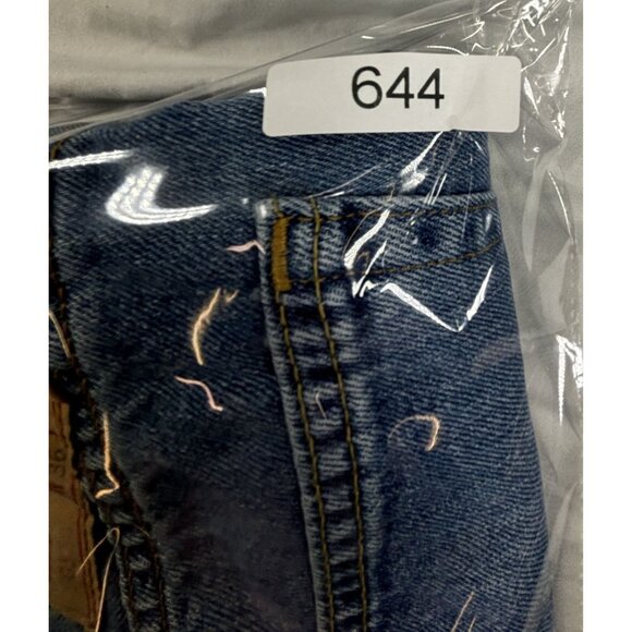 Levi's 505 Straight Fit Jeans Men's 36x32 Classic Blue Denim - Picture 10 of 10